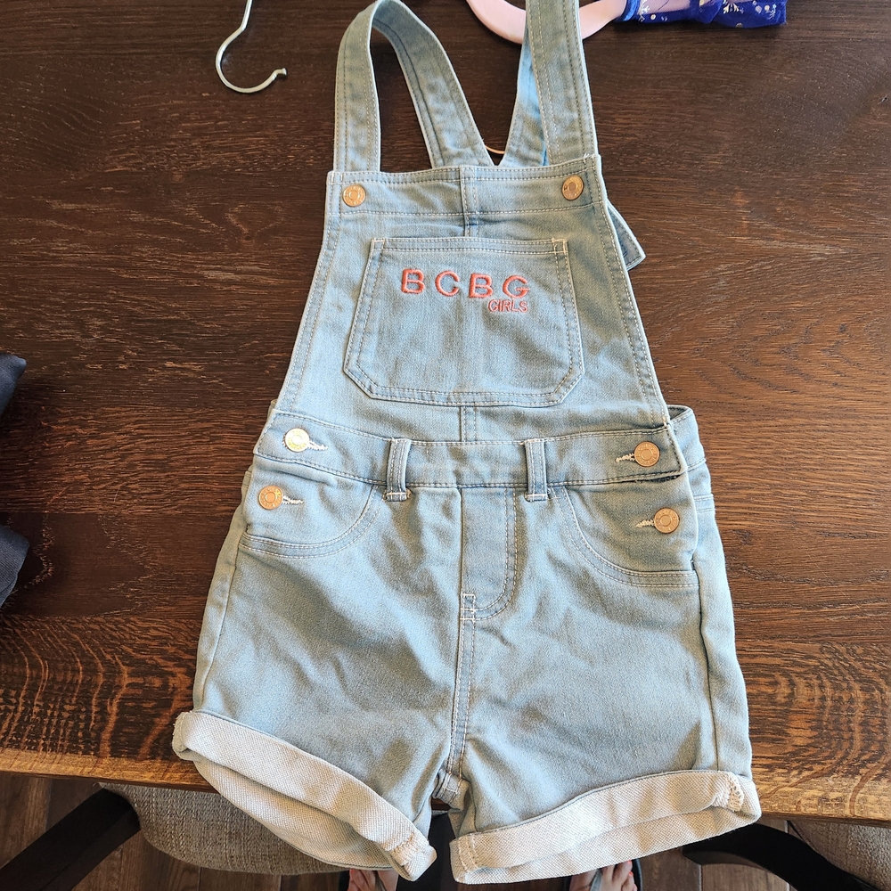BCBG Blue Casual Denim Overalls